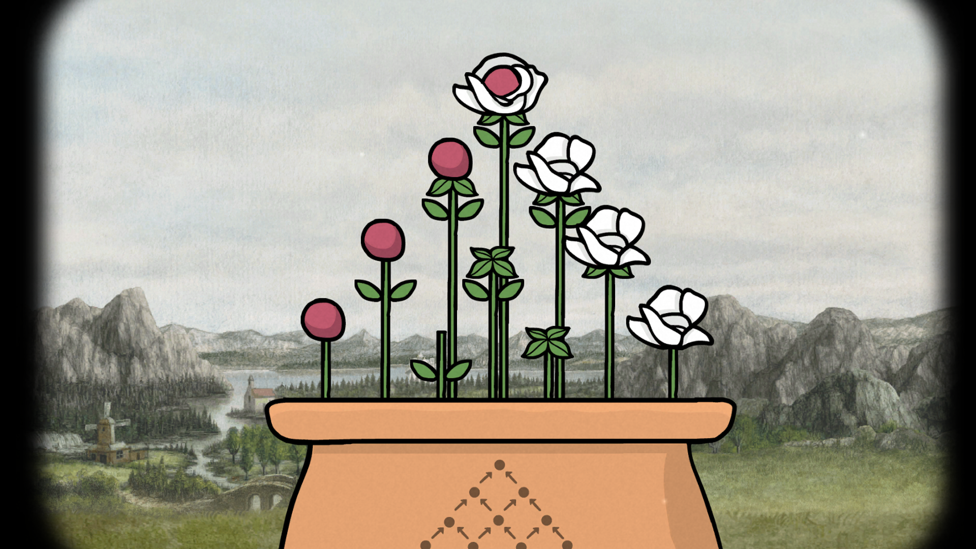 Accepted flower pyramid